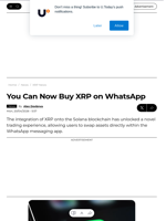 You Can Now Buy XRP on WhatsApp - U.Today