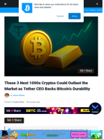These Next 1000x Cryptos Are a Smart Bet as Tether CEO Says BTC Will Survive Anything