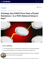 Ontology Gas (ONG) Price Tests a Pivotal Resistance—Is a 150% Rebound Setup in Play?
