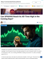 Can SPX6900 Reach Its All-Time High in the Coming Days? - TheNewsCrypto