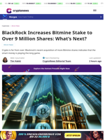 BlackRock Increases Bitmine Stake to Over 9 Million Shares – What It Means for Crypto