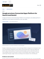 Google previews Connected Apps Platform for Search and Gemini - Blockchain.News