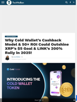 XRP’s $5 Goal, Chainlink’s $98 Breakout, and Cold Wallet’s 50× ROI Lead in Q3