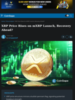 XRP Price Rises on mXRP Launch, Recovery Ahead?