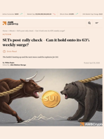SUI’s post-rally check - Can it hold onto its 63% weekly surge? - AMBCrypto