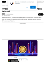 Hyperliquid Flips XRP in Futures Open Interest - U.Today