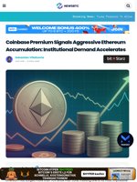 Coinbase Premium Signals Aggressive Ethereum Accumulation: Institutional Demand Accelerates