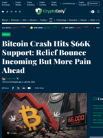 Bitcoin Crash Hits $66K Support: Relief Bounce Incoming But More Pain Ahead - Crypto Daily