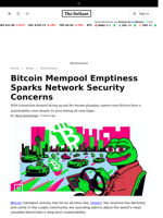 Bitcoin Mempool Emptiness Sparks Network Security Concerns - 