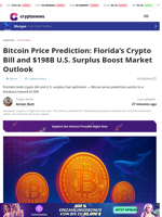 Bitcoin Price Prediction: Florida’s Crypto Bill and $198B U.S. Surplus Boost Market Outlook
