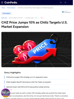 CHZ Price Jumps 10% as Chiliz Targets U.S. Market Expansion