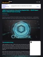 LINK Price Prediction: Momentum Dead at Zero — $12.75 Upper Band or $10.82 Flush Incoming - Blockchain.News
