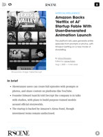 Amazon Backs 'Netflix of AI' Startup Fable With User-Generated Animation Launch - Decrypt