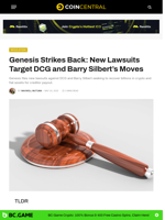 Genesis Strikes Back: New Lawsuits Target DCG and Barry Silbert's Moves - CoinCentral