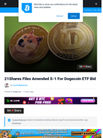 21Shares Files Amended S-1 For Dogecoin ETF Bid | Bitcoinist.com