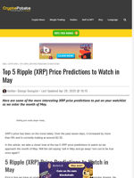 Top 5 Ripple (XRP) Price Predictions to Watch in May