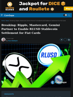 Breaking: Ripple, Gemini Partner to Enable RLUSD Card Settlement