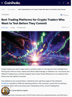 Best Trading Platforms for Crypto Traders Who Want to Test Before They Commit