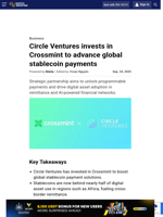 Circle Ventures invests in Crossmint to advance global stablecoin payments