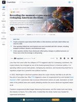 Revealing the moment crypto started reshaping American elections