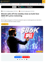 Bitcoin Gets the Macro Bug as $87,000 Comes Into Play