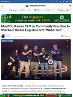 MovitOn Raises $2M in Community Pre-Sale to Overhaul Global Logistics with Web3 Tech - TheNewsCrypto