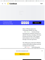 Ethereum Treasury News: Bitmine Immersion (BMNR) Plunges on $2B ATM Offering