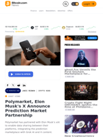 Polymarket, Elon Musk's X Announce Prediction Market Partnership – Crypto News Bitcoin News
