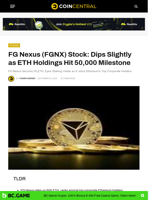FG Nexus (FGNX) Stock: Dips Slightly as ETH Holdings Hit 50,000 Milestone