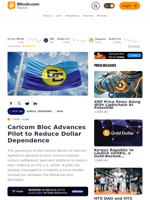 Caricom Bloc Advances Pilot to Reduce Dollar Dependence – Bitcoin News
