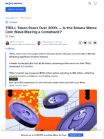 How a Trader Made $2.48 Million from a Solana-Based Meme Coin