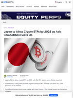 Japan to Allow Crypto ETFs by 2028 as Asia Competition Heats Up - BeInCrypto