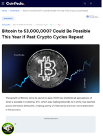 Bitcoin to $3,000,000? Could Be Possible This Year if Past Crypto Cycles Repeat