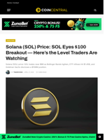 Solana (SOL) Price: SOL Eyes $100 Breakout — Here's the Level Traders Are Watching - CoinCentral