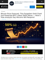 Bitcoin Price Forecast: This Forgotten Gold Chart Just Predicted BTC’s Next 500% Move — Here’s How Analysts Say Altcoins Will Respond | Live Bitcoin News