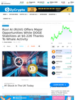 Ruvi AI (RUVI) Offers Major Opportunities While DOGE Stabilizes at $0.226 Thanks To Whale Activity