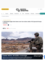 F-15E Strike Eagle shot down over Iran raises odds of US ground troops entering