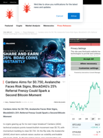 Cardano Aims for $0.750, Avalanche Faces Risk Signs, BlockDAG’s 25% Referral Frenzy Could Spark a Second Bitcoin Moment - NullTX