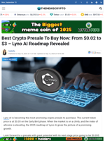 Best Crypto Presale To Buy Now: From $0.02 to $3 – Lyno AI Roadmap Revealed