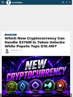 Which New Cryptocurrency Can Handle $376M in Token Unlocks While Pepeto Tops $10.4M? - TechBullion