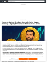 Best Meme Coins Surge as Trump Jr.–Backed Firm to Add Dogecoin Treasury