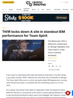 TN1R locks down A site in standout IEM performance for Team Spirit
