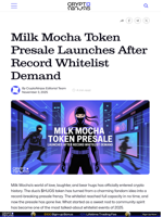 Milk Mocha Token Presale Launches After Record Whitelist Demand