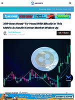 XRP Goes Head-To-Head With Bitcoin In This Metric As South Korean Market Wakes Up