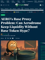 Aerodrome’s Base Proxy Problem: Liquidity Beyond Hype?