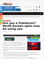Are you a freelancer? North Korean spies may be using you - The Crypto News Wire