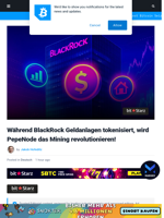 Während BlackRock Geldanlagen tokenisiert, wird PepeNode das Mining revolutionieren! | Bitcoinist.com