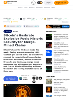 Bitcoin’s Hashrate Explosion Fuels Historic Security for Merge-Mined Chains – Mining Bitcoin News