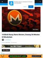 18 Block Reorg Slams Monero, Erasing 36 Minutes Of Blockchain