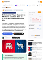 Polymarket Flags Suspicious Midterm Election Bets as $24M House Market Heats Up